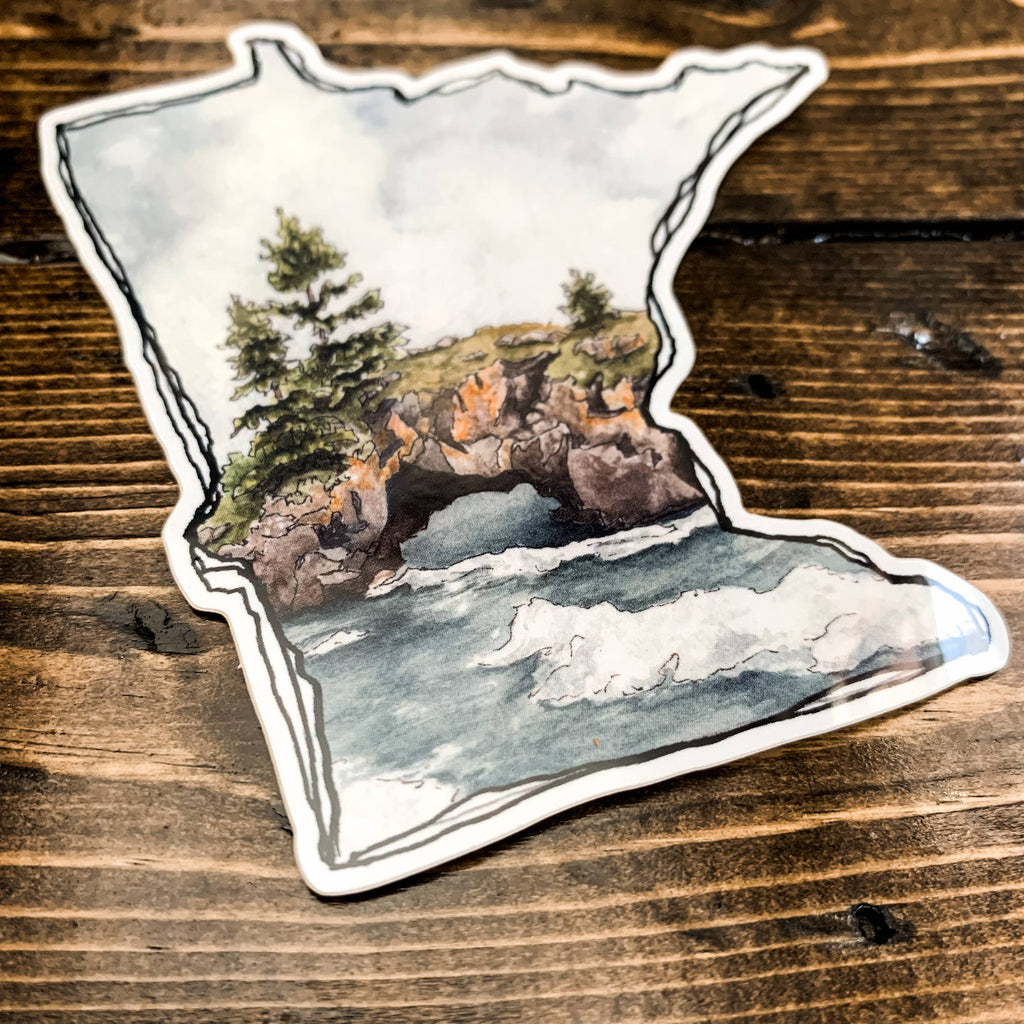 Minnesota Hollow Rock Vinyl Sticker