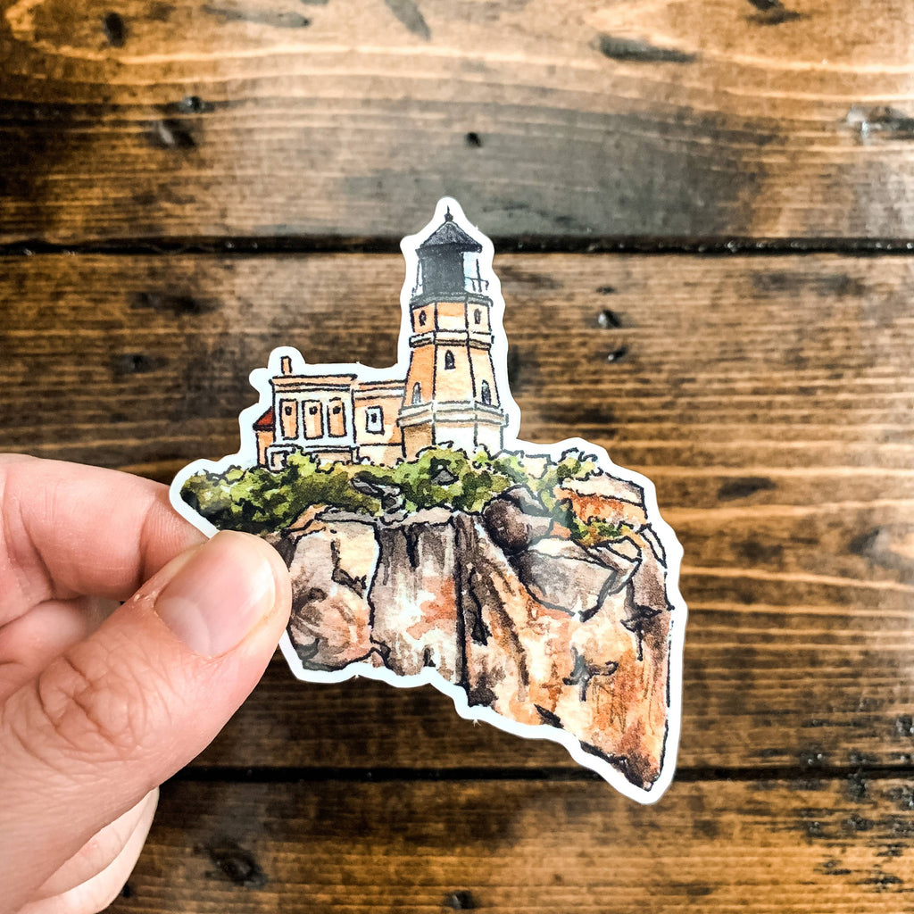 Split Rock Lighthouse Vinyl Sticker