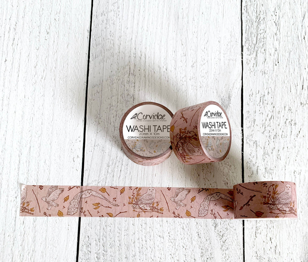 Snowy Owl Washi Tape