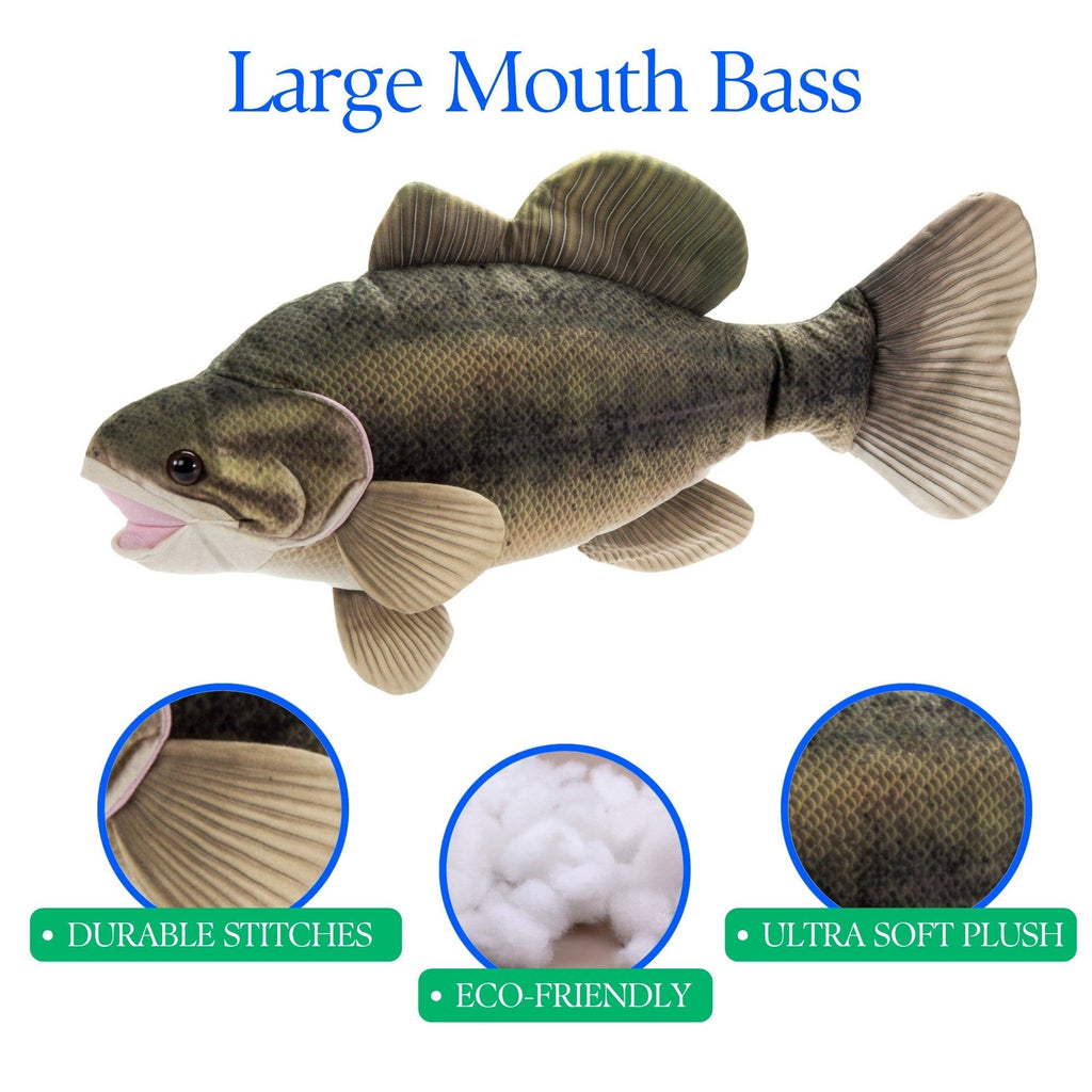River Fish Large Mouth Bass Medium 22" (56cm)