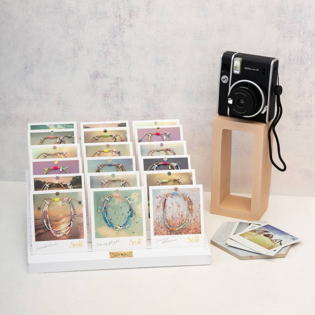 Mixed Media Bracelet - Sky/Turquoise/Silver