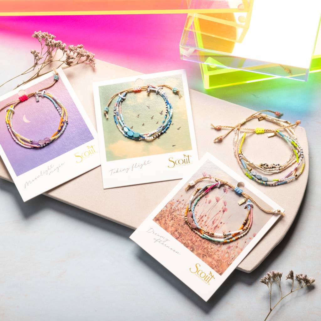 Mixed Media Bracelet - Courage/Amazonite/Gold