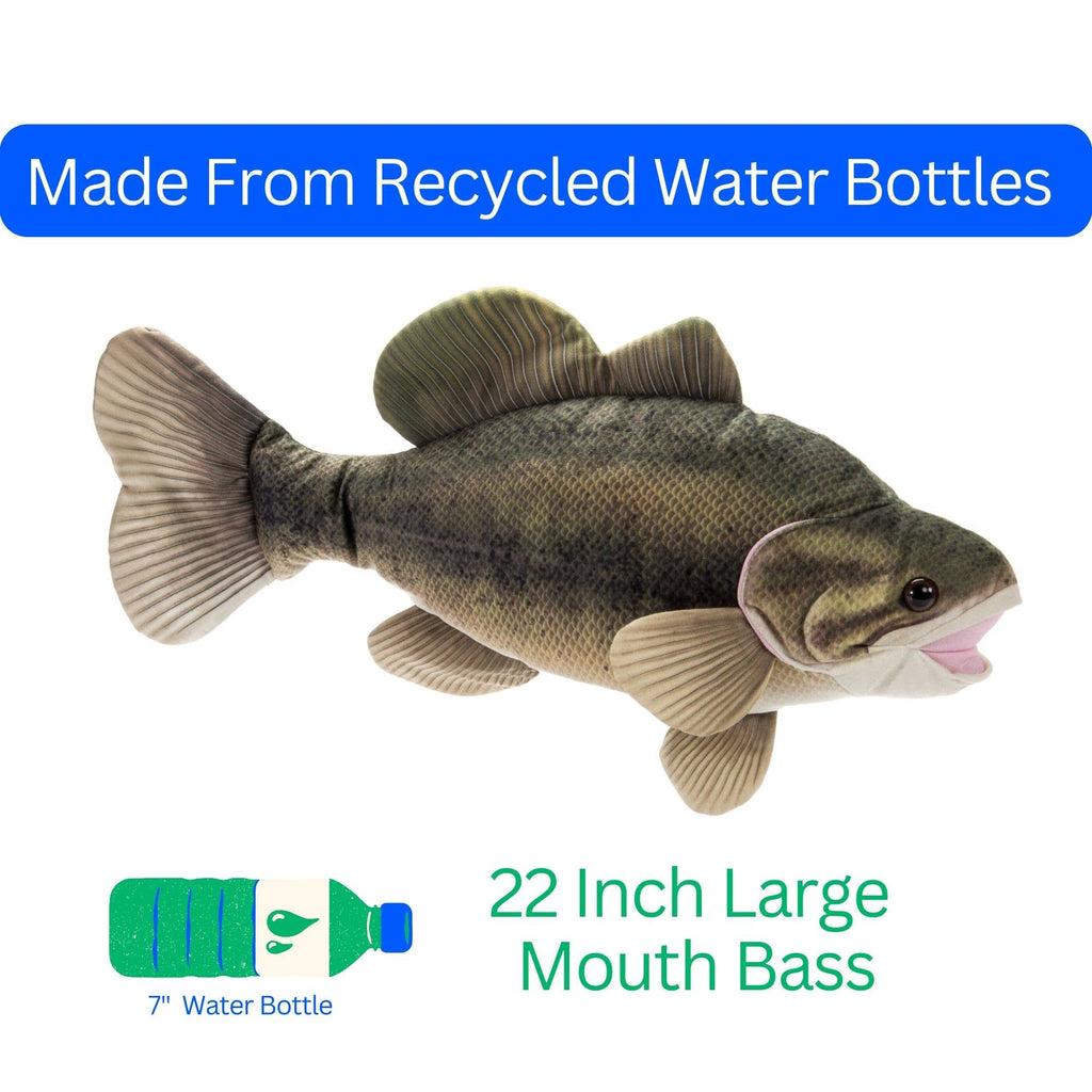 River Fish Large Mouth Bass Medium 22" (56cm)