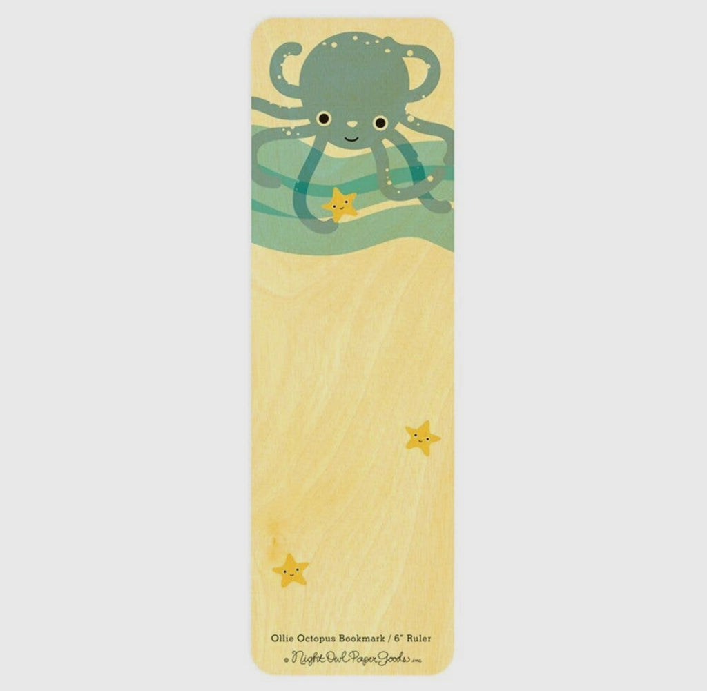 Night Owl Paper Goods Wood Bookmark