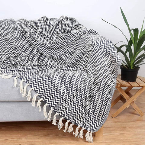 Arkwright Home - Patterned Cotton Throw Blanket - 50 x 70 - Style Options