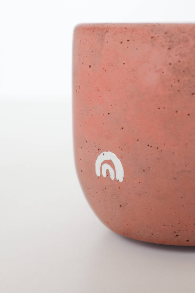 Concrete Planter with Arches - 3" | terra-cotta
