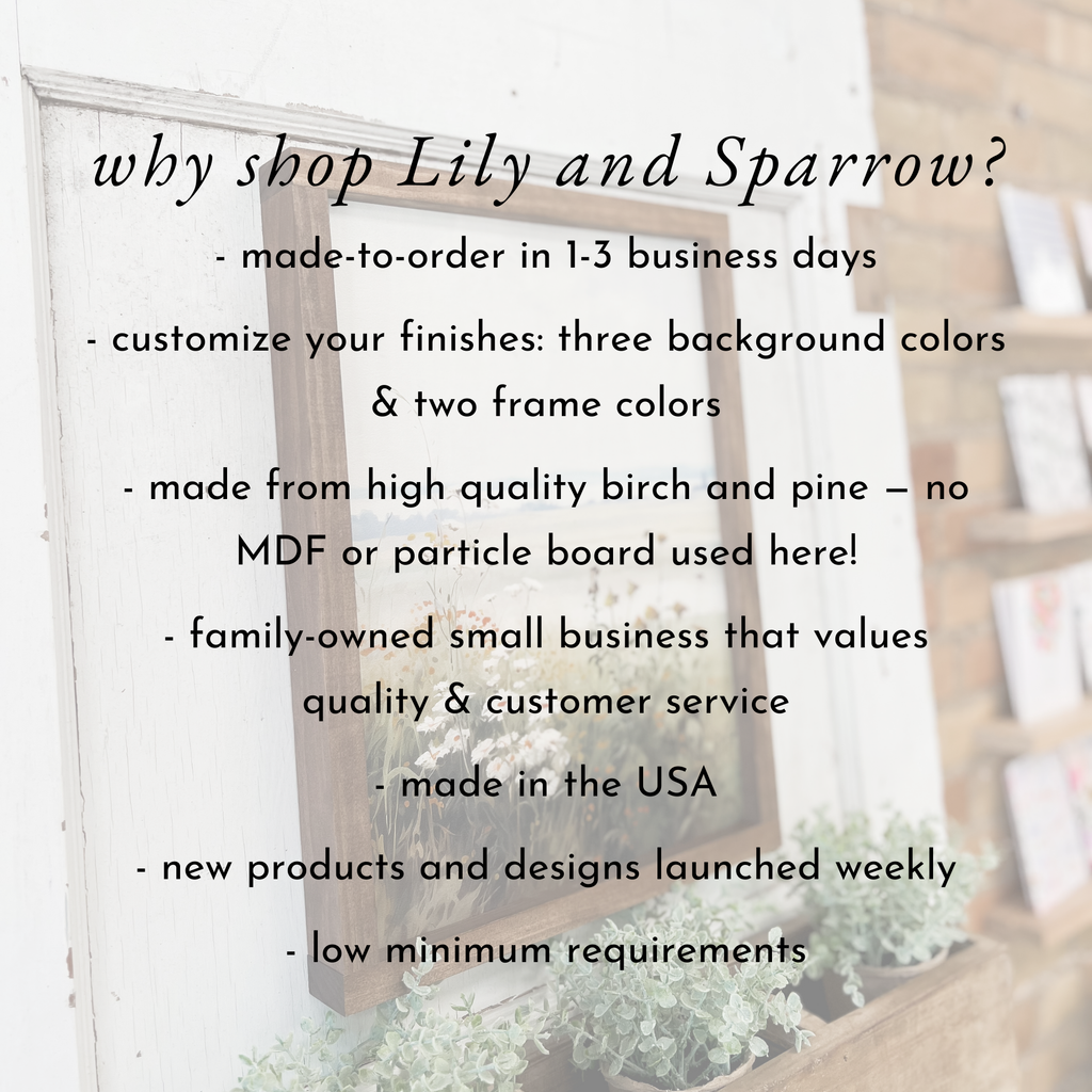 Lakeview - Vertical | Wall Art, Home Decor, Summer Decor - Dark Walnut / 17x13"