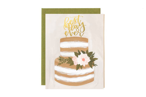 Wedding Best Day Ever Card - 1canoe2 | One Canoe Two Paper Co.