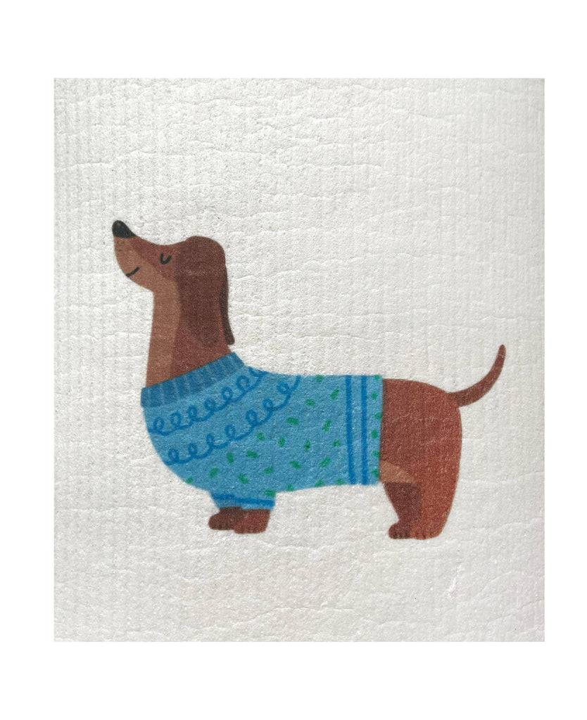 Ink and Fiber Designs - Dog Swedish Dishcloth