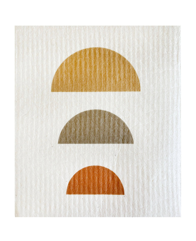 Ink and Fiber Designs - 3 Half moons Swedish Dishcloth