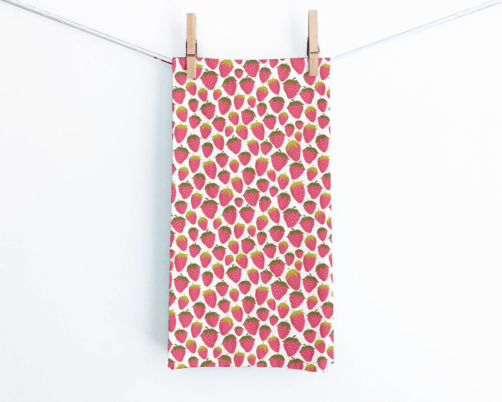 Juniper Blue - Strawberries Tea Towel