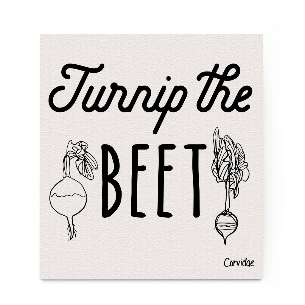 Corvidae drawings & designs - Turnip the Beet Swedish Dishcloth