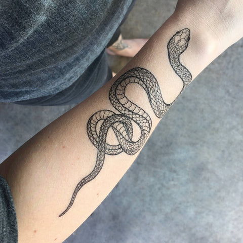 NatureTats - Garden Snake Temporary Tattoo