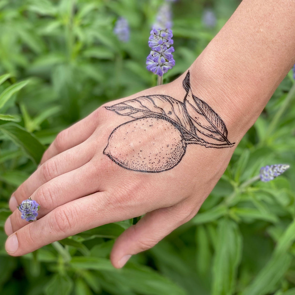 NatureTats - Lemon Temporary Tattoo