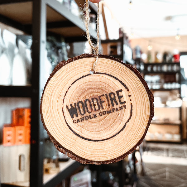 Air Freshener Wood Slice – Woodfire Candle Co