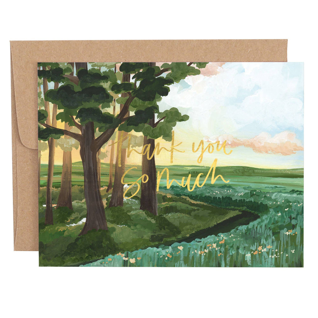 Thank You Path Card - 1canoe2 | One Canoe Two Paper Co.
