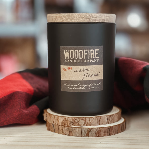 Wood Wick Matte Black Candle - ivory & birch