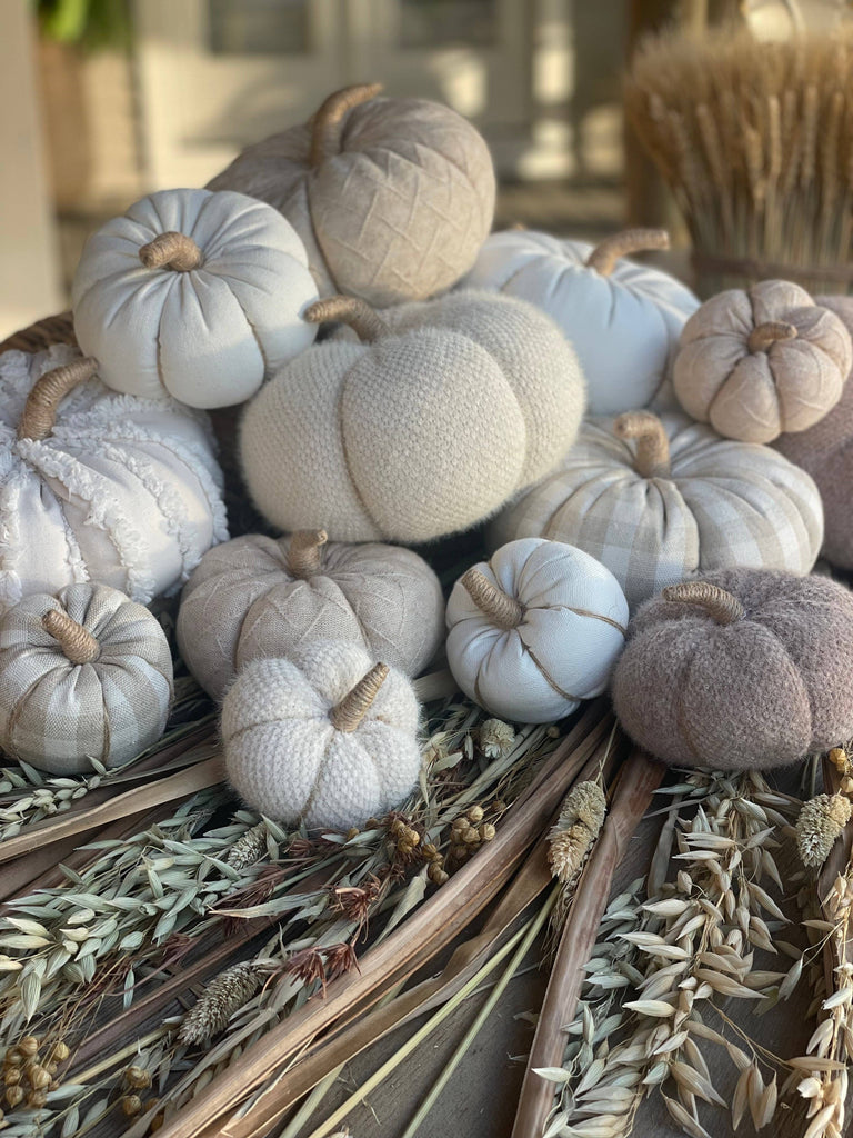 CF-3130 - Med. Tan Fuzzy Fall Fabric Pumpkin