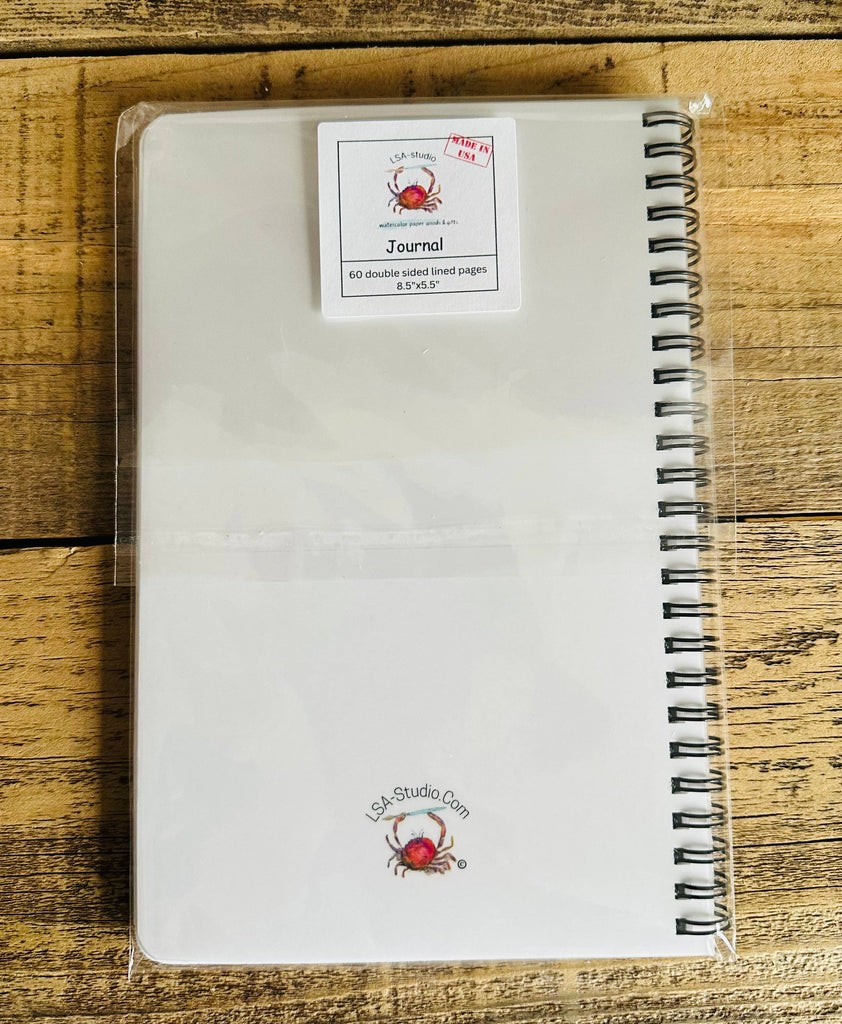 Winter Loons watercolor illustrated soft cover journal