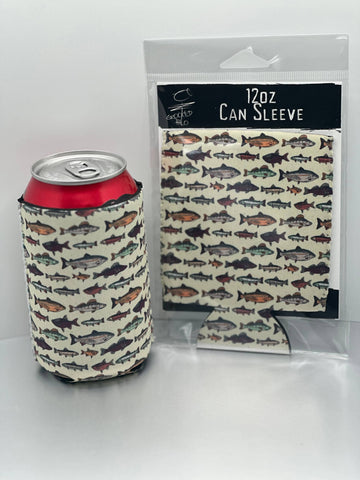 Fish Neoprene Can Sleeve - No Packaging. Just Product.