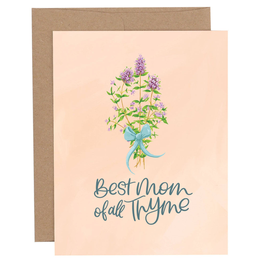 Best Mom Of All Thyme Mother's Day Greeting Card
