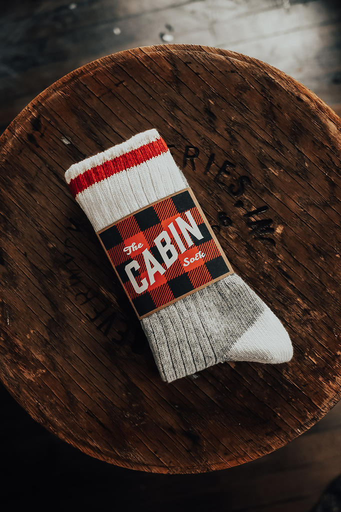 The Upcycled Wool Cabin Sock - Black