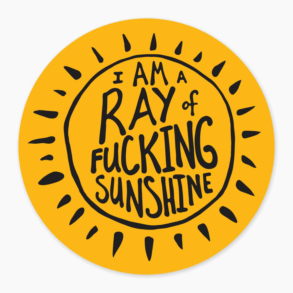 Ray of Sunshine - 3" Art Sticker - No Barcode