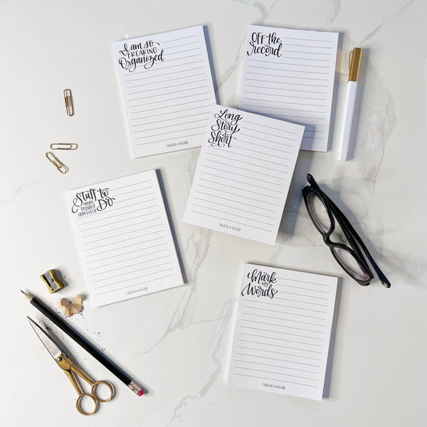 Off The Record / Notepad – Woodfire Candle Co
