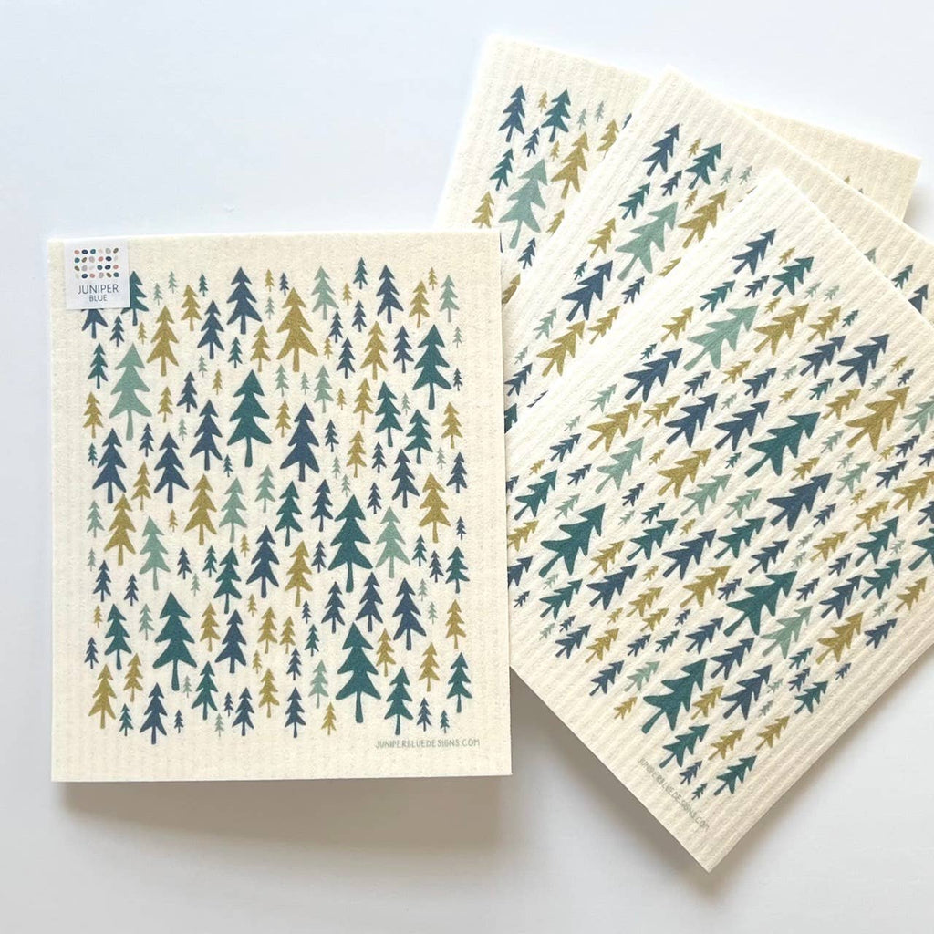 Trees Swedish Dishcloth
