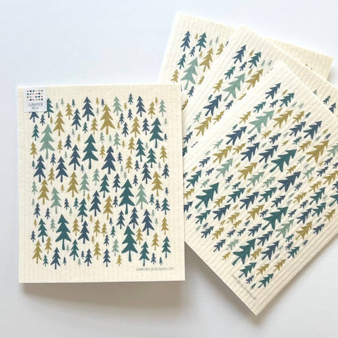 Trees Swedish Dishcloth