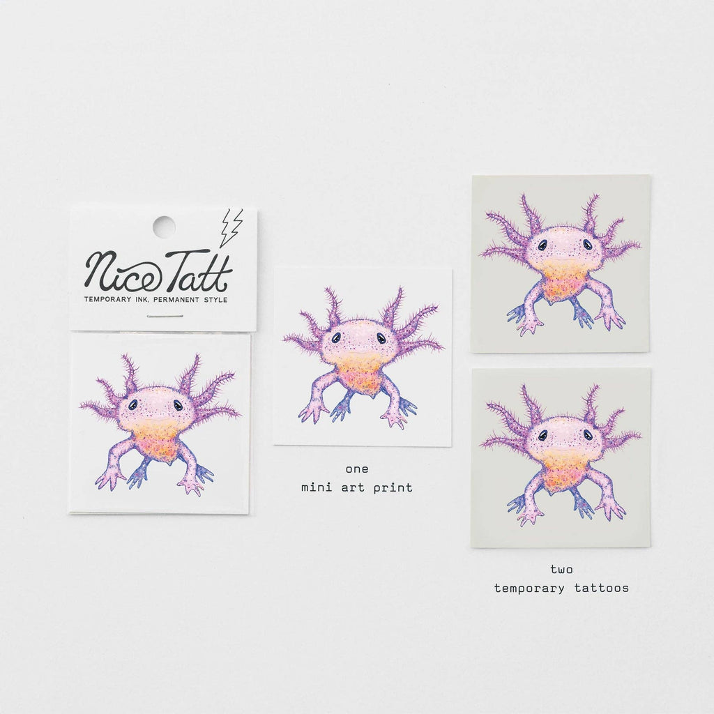 Axolotl - Temporary Tattoo