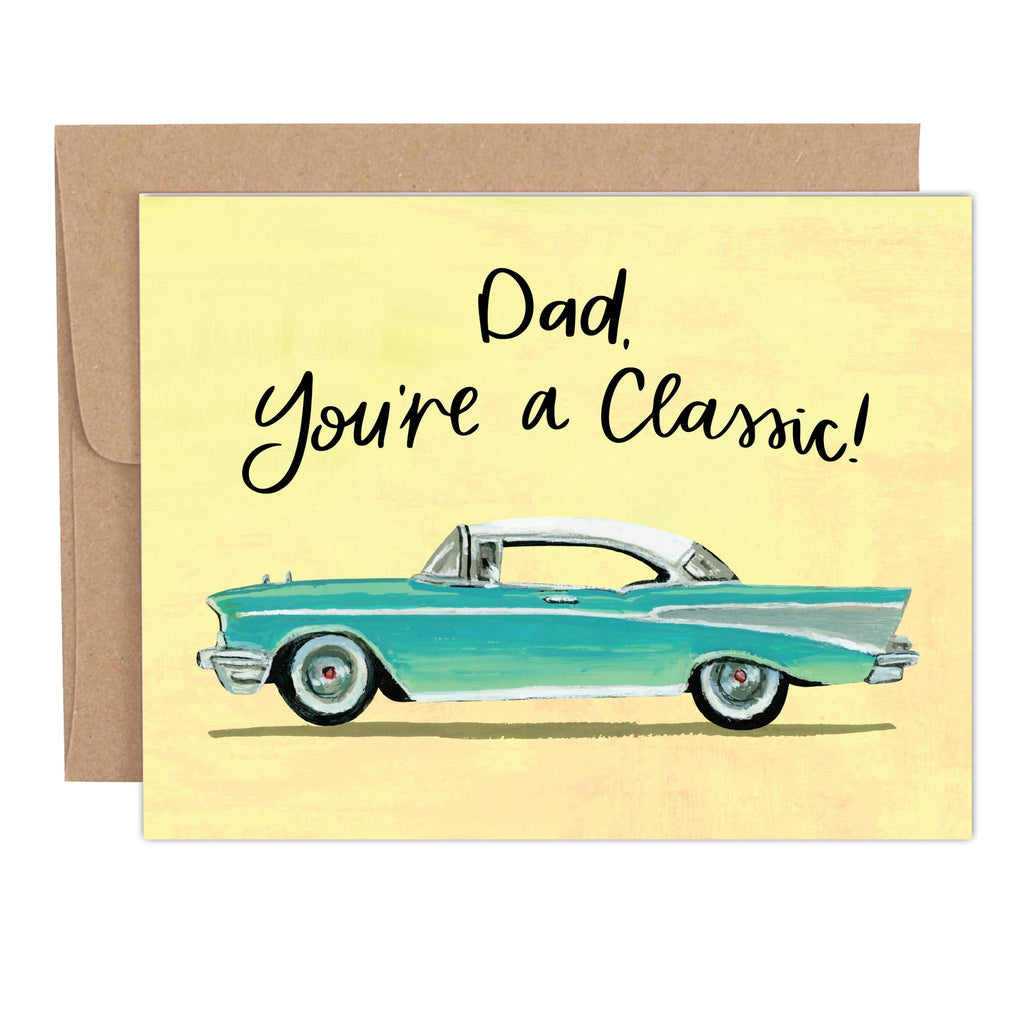 Classic Car Father's Day Greeting Card