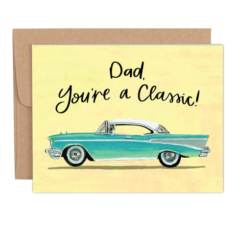 Classic Car Father's Day Greeting Card
