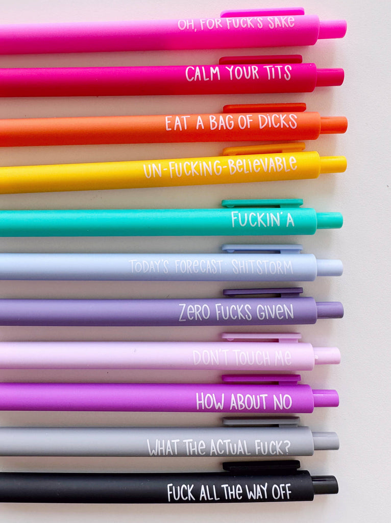 Zero Fucks Given Spicy Click Pen