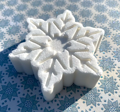 White Snowflake Bath Bomb