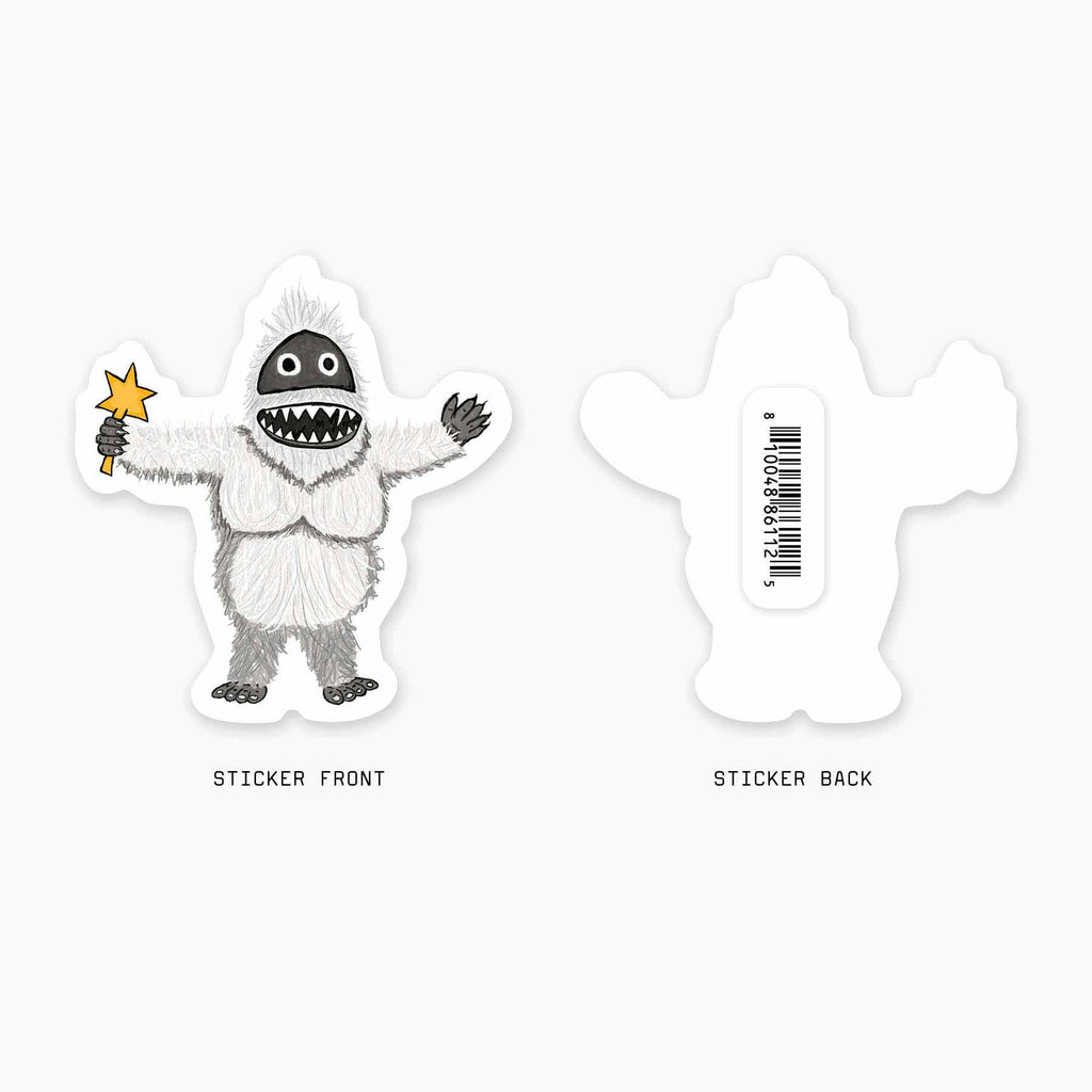 Yeti - 3" Art Sticker - No Barcode