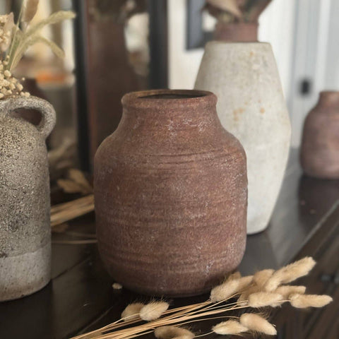CA-5392 - Medium Clay Pottery Urn