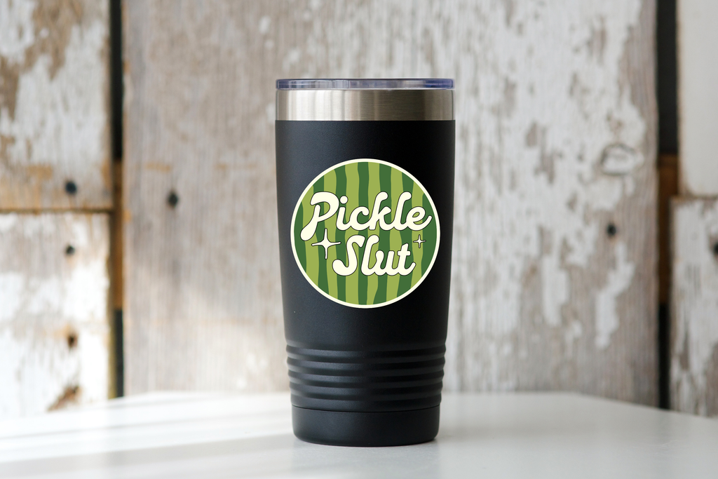 Pickle Slut Sticker - charcuterie, hot girls love pickles