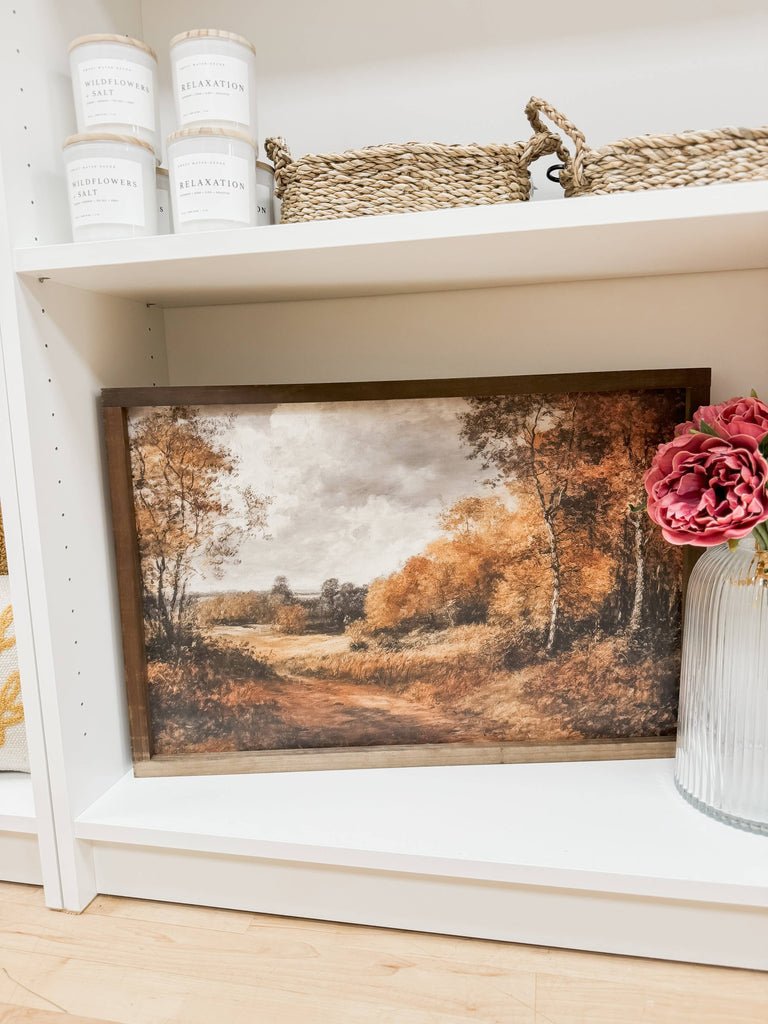 Vera | Fall Wall Art - Dark Walnut / 17x13"