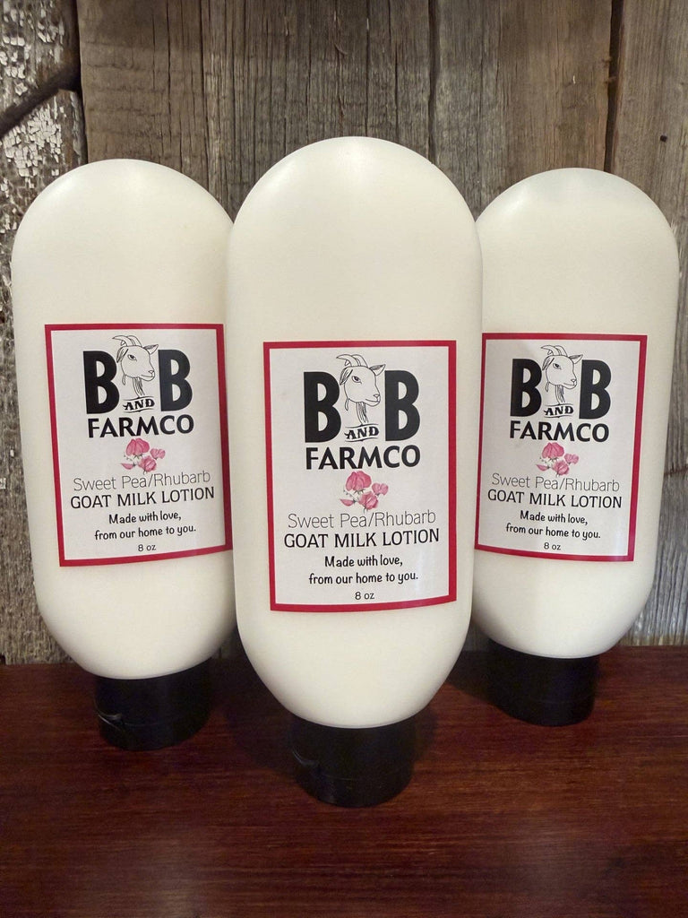 Sweet Pea Rhubarb Goat Milk Lotion - 8 oz