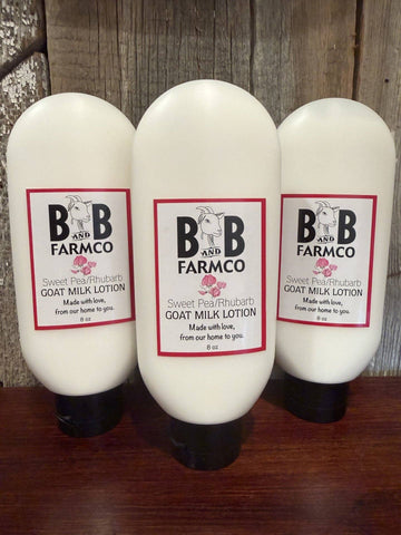 Sweet Pea Rhubarb Goat Milk Lotion - 8 oz