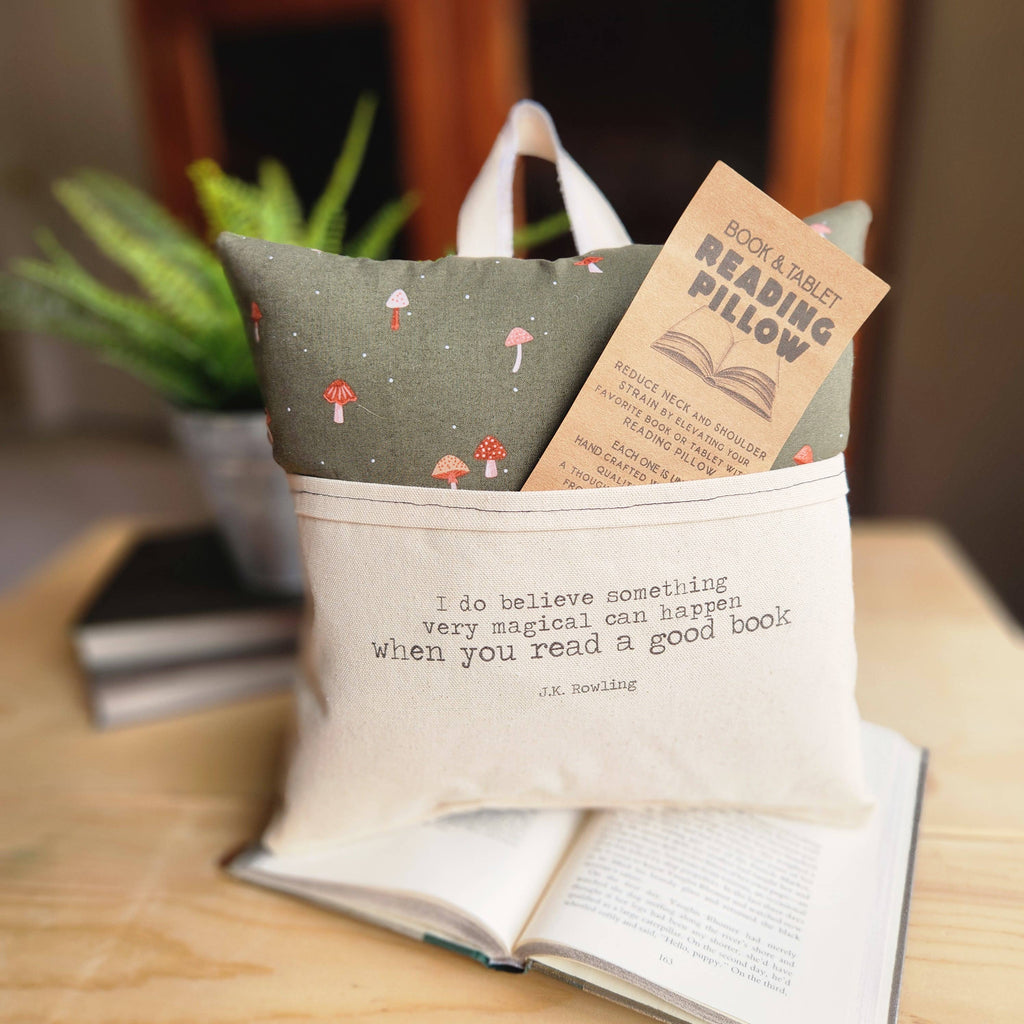 Something Magical, Reading Pillow, tiny mushroom