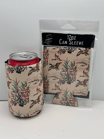 Vintage Ducks Neoprene Can Sleeve  - No Packaging. Just Product.