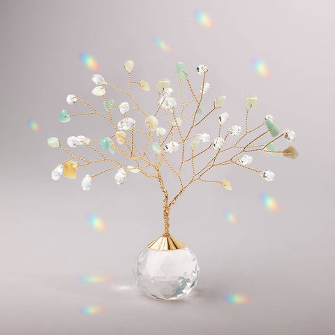 Suncatcher Tree of Life - Amazonite/Courage/Gold