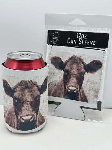 Black Cow Neoprene Can Sleeve  - No Packaging. Just Product.