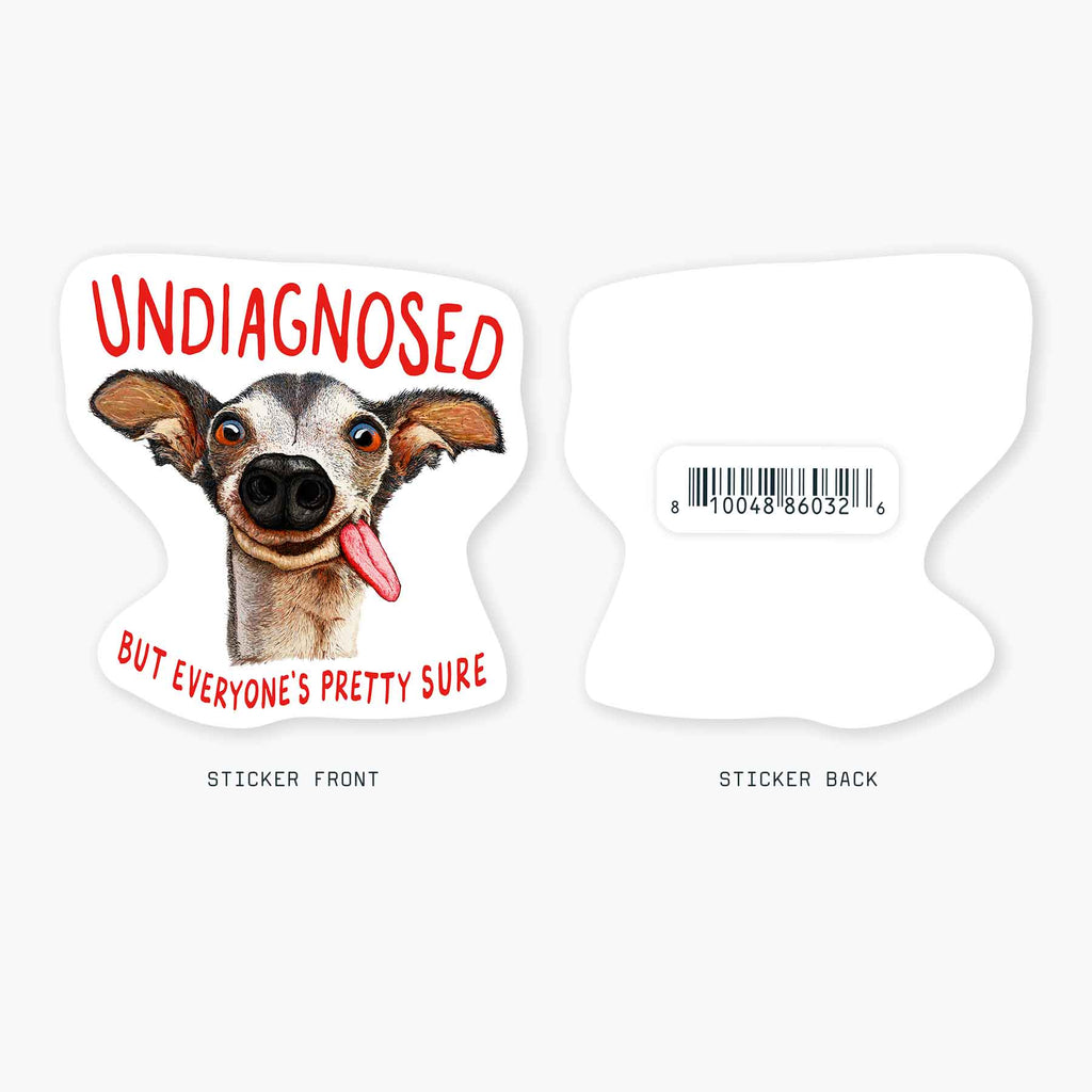 Undiagnosed - 3" Art Sticker - No Barcode