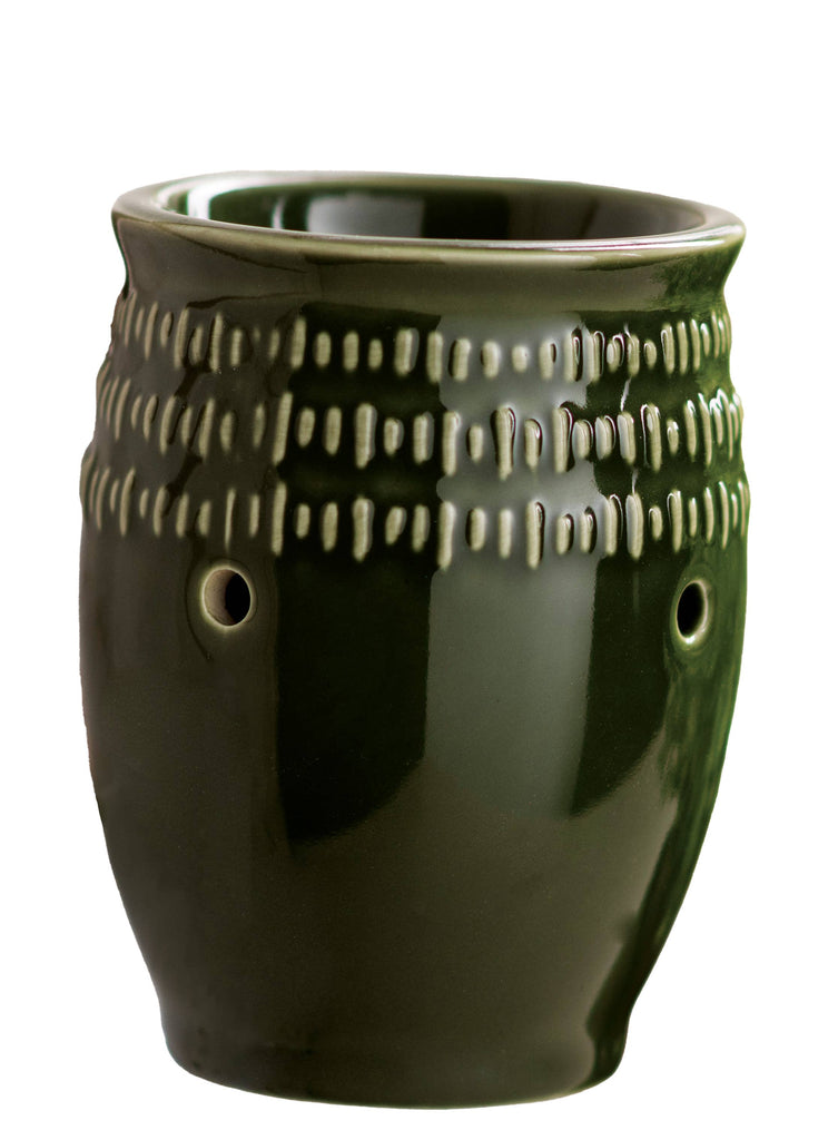 Green Etched Pluggable Fragrance Warmer