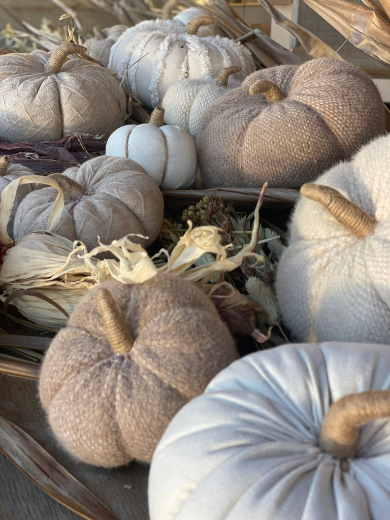 CF-3130 - Med. Tan Fuzzy Fall Fabric Pumpkin