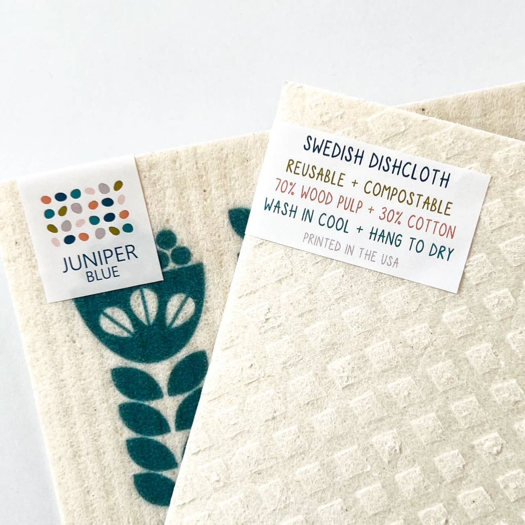 Dala Floral Swedish Dishcloth