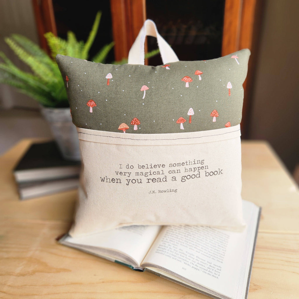 Something Magical, Reading Pillow, tiny mushroom